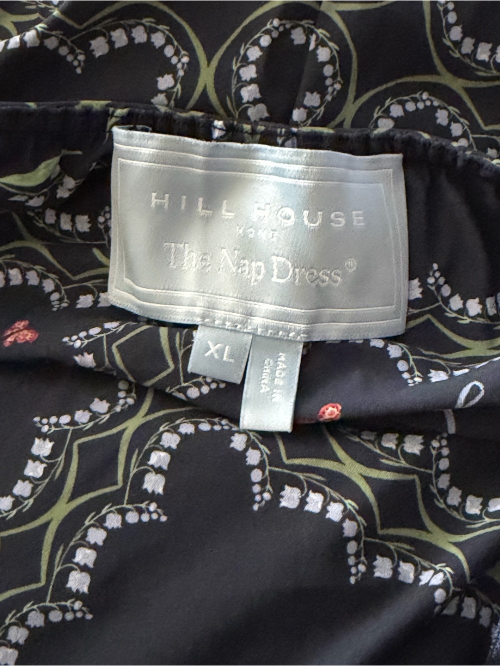 Hill House Home | The Nap Nicolette Swim CoverUp Navy Floral Patchwork - Size XL - Picture 6 of 6